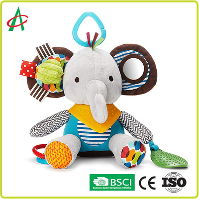 Das 6 Zoll-Baby-bestätigten Tierplüsch-Spielwaren, Elefant-Geklapper-Spielzeug CER