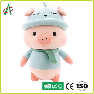 Soem-ODM-Plüsch-Schwein-Puppen-Toy Cute Scarf Pig Doll-Kissen
