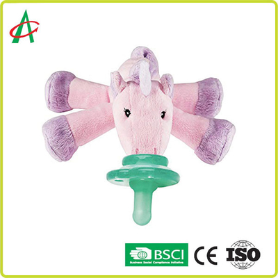 7" x 6" netter Unicorn Stuffed Animal With Pacifier