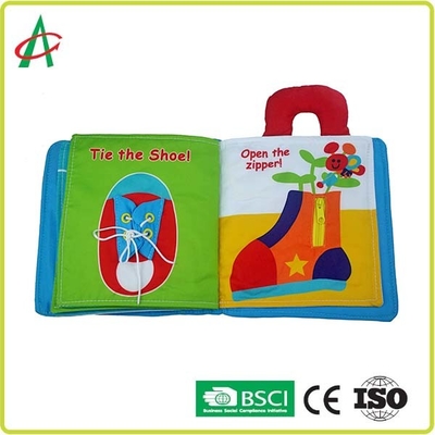 ISO BSCI Stoff-Buch-Polyester-Gewebe der Familien-Früherziehungs-3d