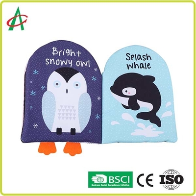 22cmx28cm Stoff-Geschichten-Bücher für Baby-Ozean-Zeichentrickfilm-Figur