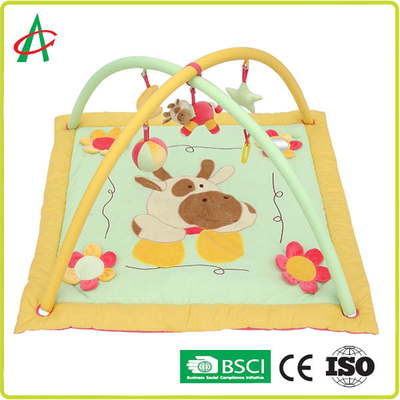 Baby-kriechende Decke des Quadrat-EN71 mit Tiercharakter-Drucken
