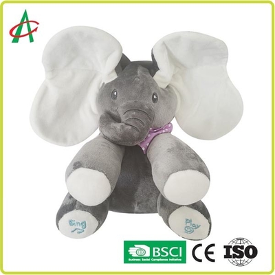 CPSIA-Sicherheitsnorm-musikalische Plüsch-Spielwaren, 25cm Baby-musikalischer Elefant