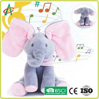 CPSIA-Sicherheitsnorm-musikalische Plüsch-Spielwaren, 25cm Baby-musikalischer Elefant