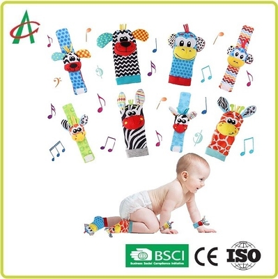 3,36 Unzen Baby-Plüsch-Geklapper-, ASTM-Fuß und Handgelenk-Geklapper
