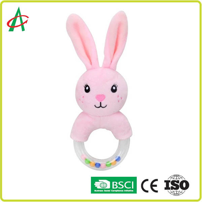 Baby-Plüsch-des Geklappers 100 des Kaninchen-21x8.5cm Bescheinigung CER Polyester