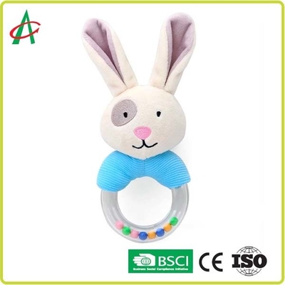 Baby-Plüsch-des Geklappers 100 des Kaninchen-21x8.5cm Bescheinigung CER Polyester