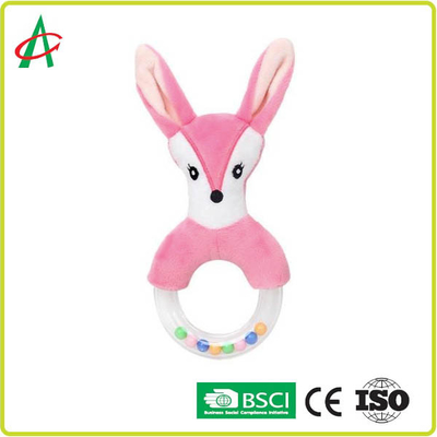 Baby-Plüsch-des Geklappers 100 des Kaninchen-21x8.5cm Bescheinigung CER Polyester