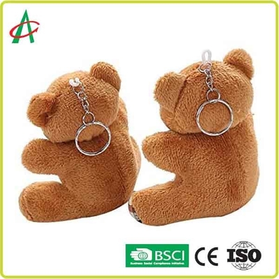Zertifikat 8cm Plüsch-Teddy Bear Handcraft With Metal-Schlüsselrings BSCI