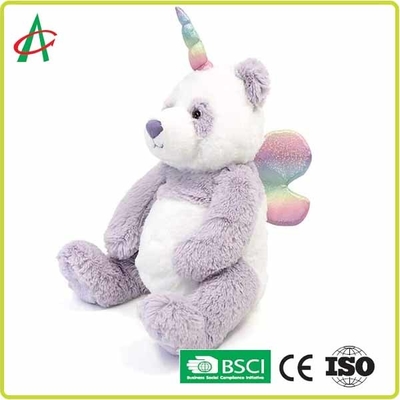 9" knuddeliger Panda Unicorn Stuffed Animal mit Flügel EN71 Standard