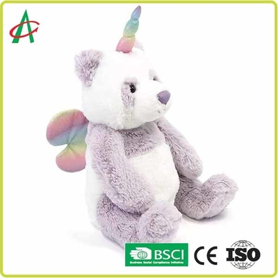 9" knuddeliger Panda Unicorn Stuffed Animal mit Flügel EN71 Standard