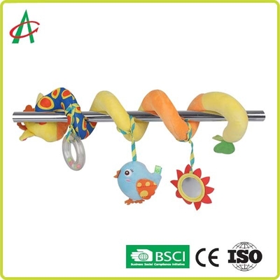 Weiche Boa gewundenes Pram-Spielzeug 68cm*35cm mit Plüsch Duck And Mirror