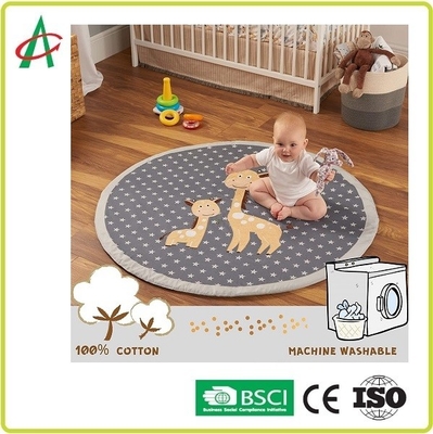 Gleiten Sie waschbares nicht Spiel Mat Super Soft Textured Fabrics des Baby-EN71