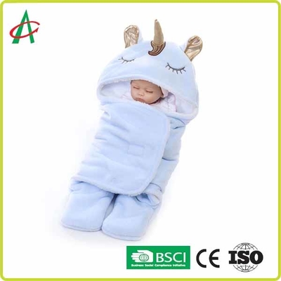 Flanell Unicorn Pillow Sleeping Bag 65x75cm mit Flausch für Babys