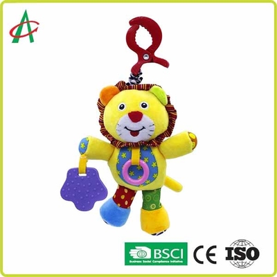 Baby-Plüsch-Geklapper des Löwe-15cm mit dem Kauen von Teethers
