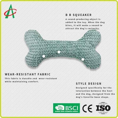 ISO9001 streicheln Plüsch Toy Bone Shaped 15cm*5.5cm mit Squeaker