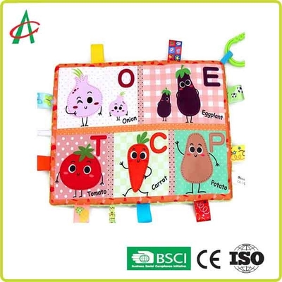 Des Baby-Deckbett-Spielzeugs BSCI 29.7x21cm weiche Frucht Plüsch ultra und Tierdrucken