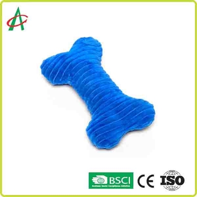 Kundenspezifische dauerhafte Coloful-Knochen-Plüsch-Hundespielwaren mit Squeakers