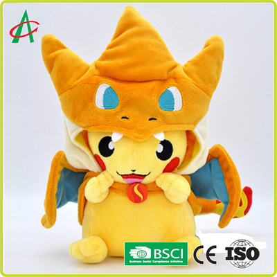 Gefüllte Pikachu Action-Figuren CPSIA super weiche pp. Baumwolle