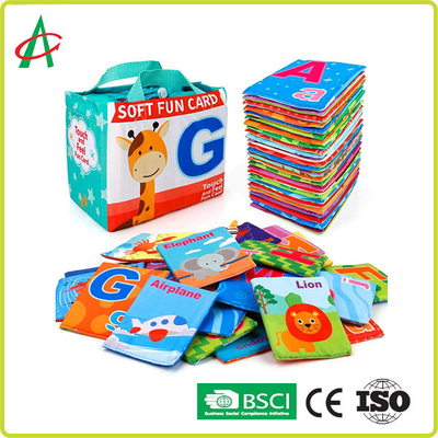 Polyester-Früherziehungs-Alphabet-weiche Bücher für Kinder