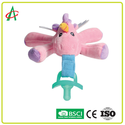 Waschbares Zertifikat Friedensstifter-Plüsch-Toy Pacifier Clips CE/BSCI