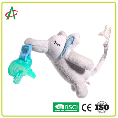Waschbares Zertifikat Friedensstifter-Plüsch-Toy Pacifier Clips CE/BSCI