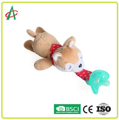Waschbares Zertifikat Friedensstifter-Plüsch-Toy Pacifier Clips CE/BSCI