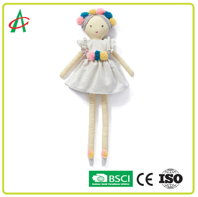 Angefüllte Plüsch-Puppe BSCI EN71 pp. Baumwolle im Ballett-Kleid