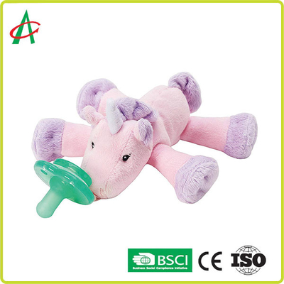 7" x 6" netter Unicorn Stuffed Animal With Pacifier