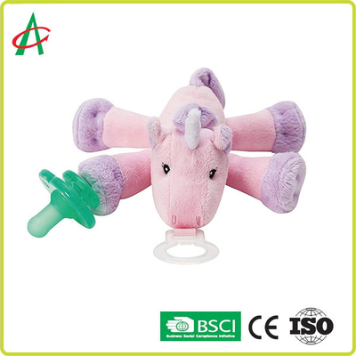 7" x 6" netter Unicorn Stuffed Animal With Pacifier